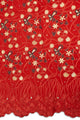 IRE616-RED - Voile Lace - Red