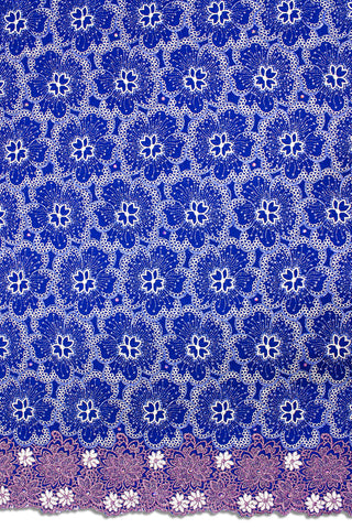OCL179-RBL - Big Voile Lace, Made In Austria - Royal Blue