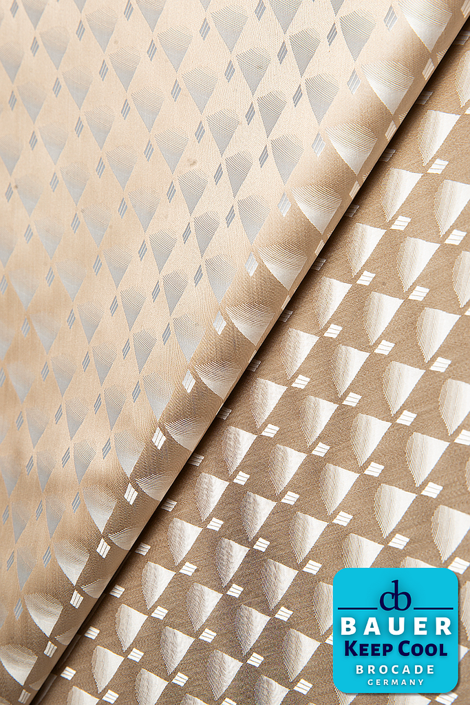 CBK521-BRN - BAUER 'KEEP COOL' Bazin Riche - Light Brown (5 yards)