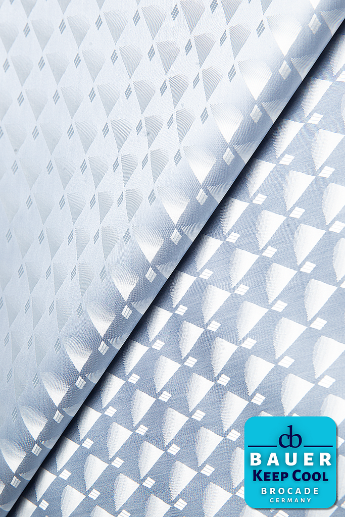 CBK521-STL - BAUER 'KEEP COOL' Bazin Riche - Steel Grey (5 yards)