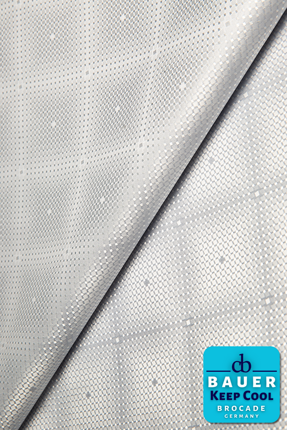 CBK522-SIL - BAUER 'KEEP COOL' Bazin Riche - Silver Grey (5 yards)