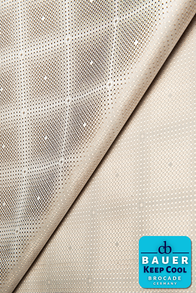 CBK522-STN - BAUER 'KEEP COOL' Bazin Riche - Stone (5 yards)