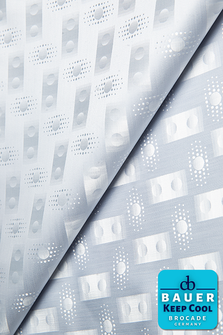 CBK524-SIL - BAUER 'KEEP COOL' Bazin Riche - Silver Grey (5 yards)