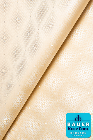 CBK525-GLD - BAUER 'KEEP COOL' Bazin Riche - Light Gold (5 yards)