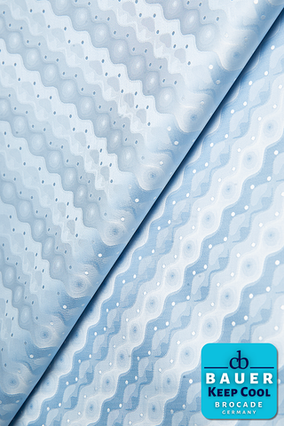 CBK526-LBL - BAUER 'KEEP COOL' Bazin Riche - Light Blue (5 yards)