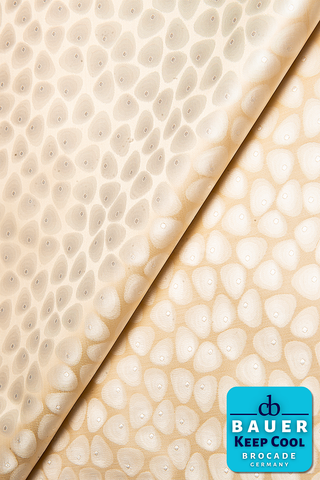 CBK527-GLD - BAUER 'KEEP COOL' Bazin Riche - Light Gold (5 yards)