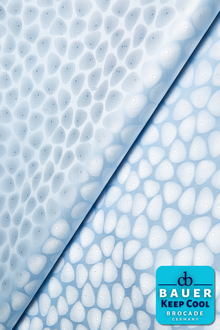 CBK527-LBL - BAUER 'KEEP COOL' Bazin Riche - Light Blue (5 yards)