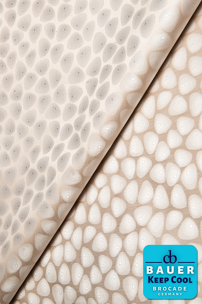 CBK527-STN - BAUER 'KEEP COOL' Bazin Riche - Stone (5 yards)