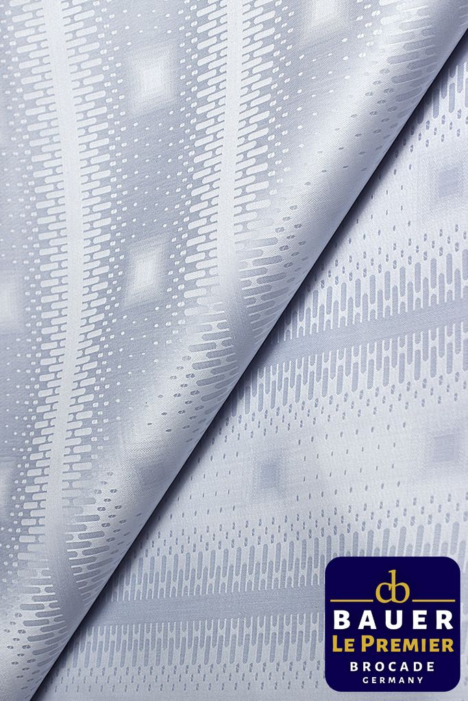 CBL022-GRY - BAUER LE PREMIER Brocade - Silver Grey (5 yards)