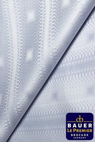CBL022-GRY - BAUER LE PREMIER Brocade - Silver Grey (5 yards)