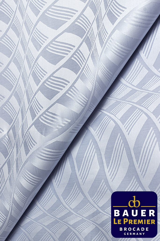 CBL023-GRY - BAUER LE PREMIER Brocade - Silver Grey (5 yards)