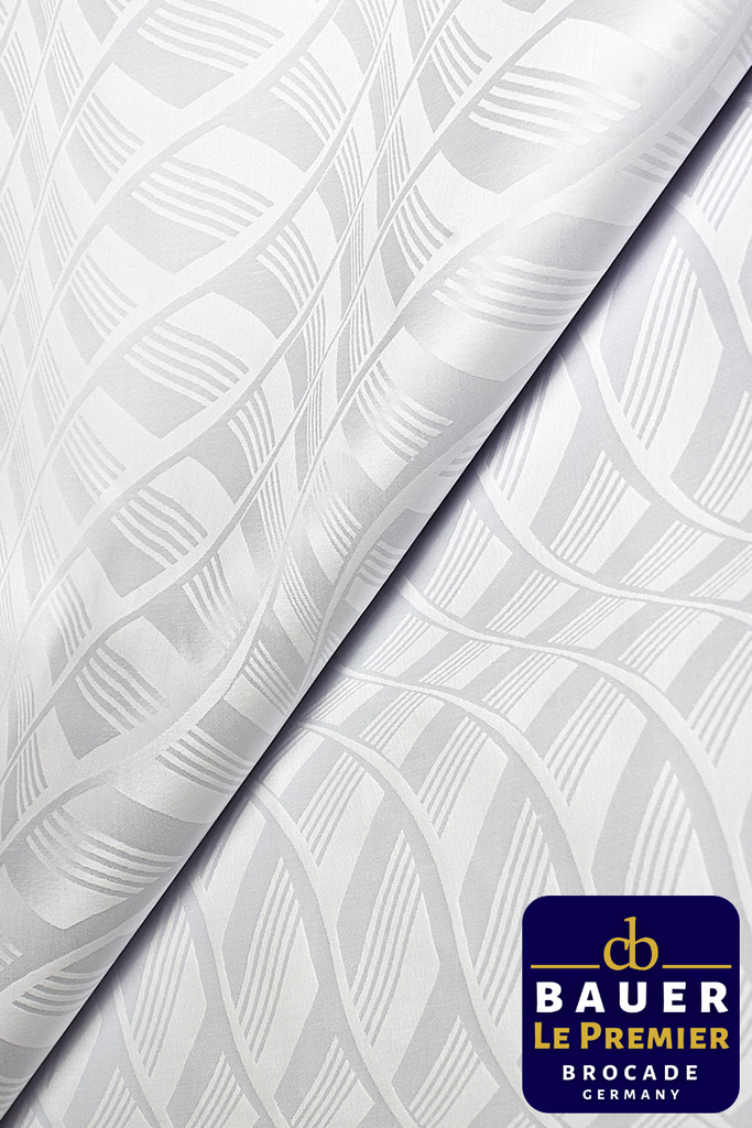 CBL023-WHT - BAUER LE PREMIER Brocade - White (5 yards)