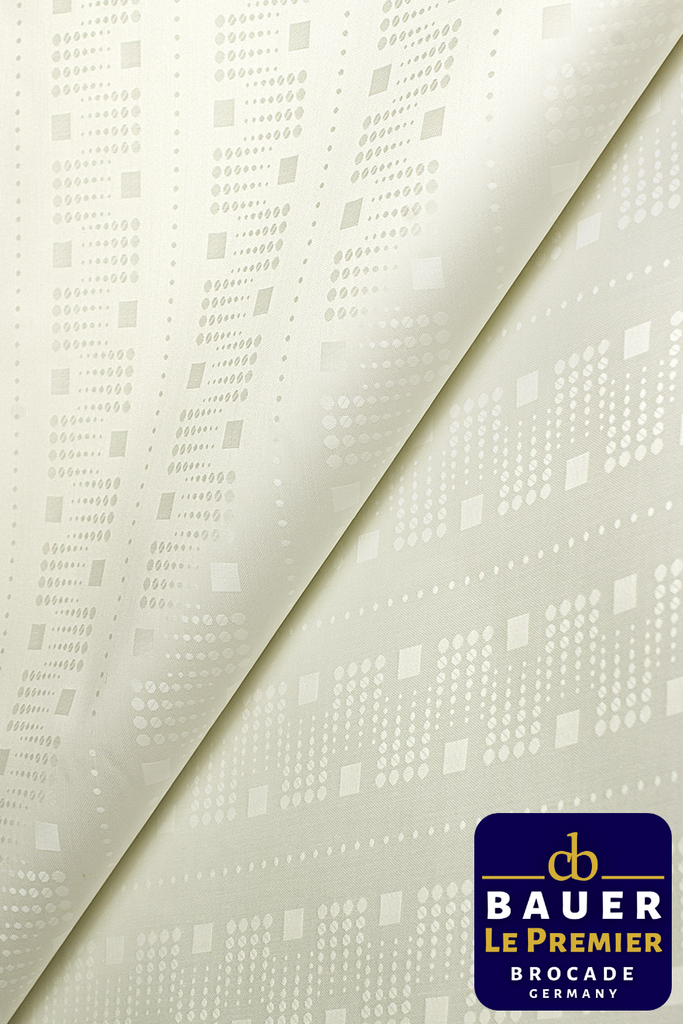 CBL024-CRM - BAUER LE PREMIER Brocade - Cream (5 yards)