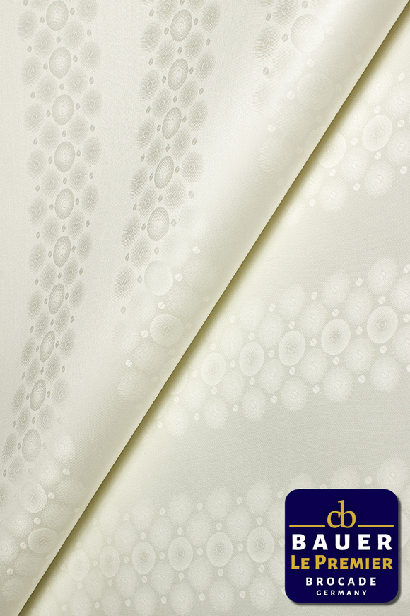 CBL025-CRM - BAUER LE PREMIER Brocade - Cream (5 yards)