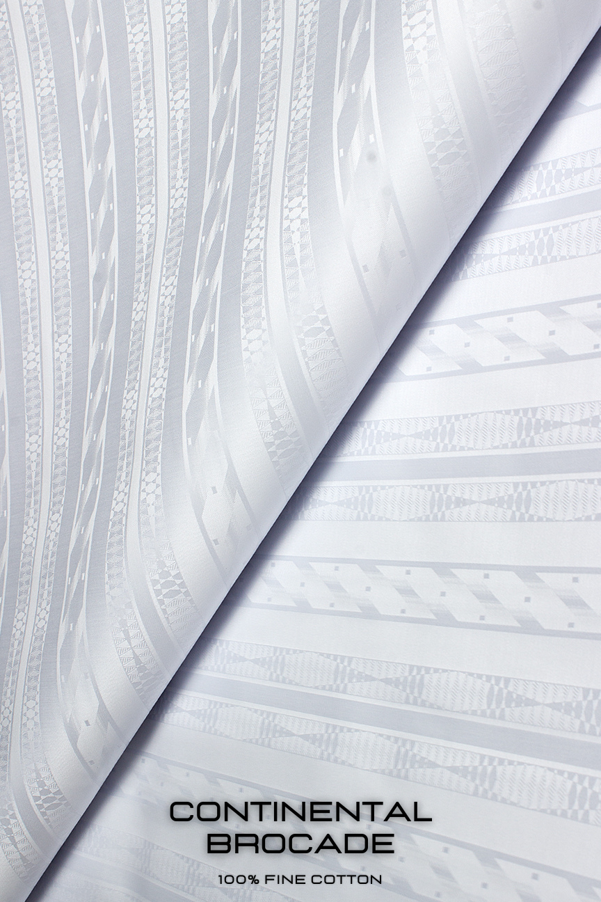 CNB007-WHT - Continental Brocade - White (5 yards)