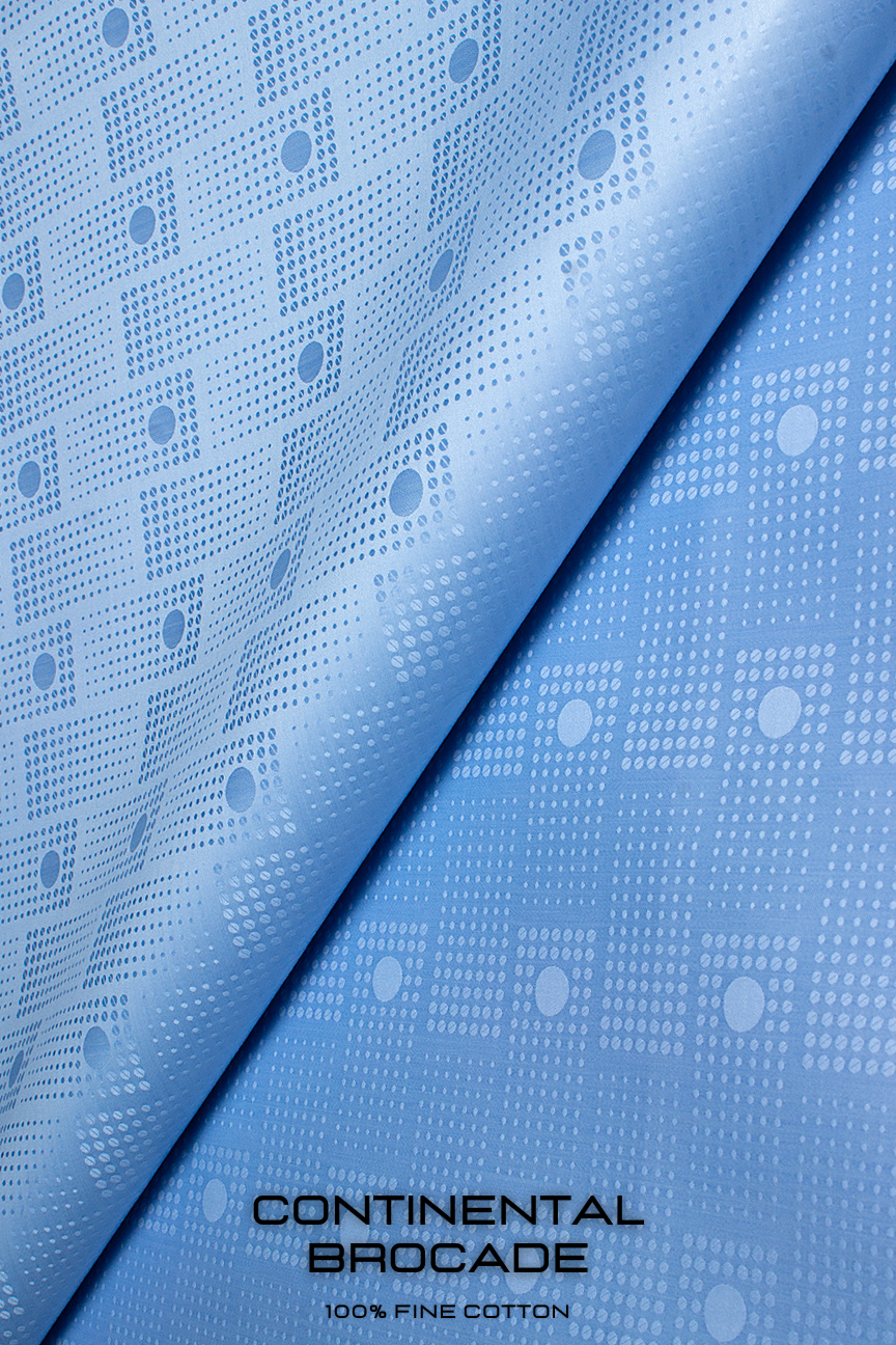 CNB008-SKB - Continental Brocade - Sky Blue (5 yards)