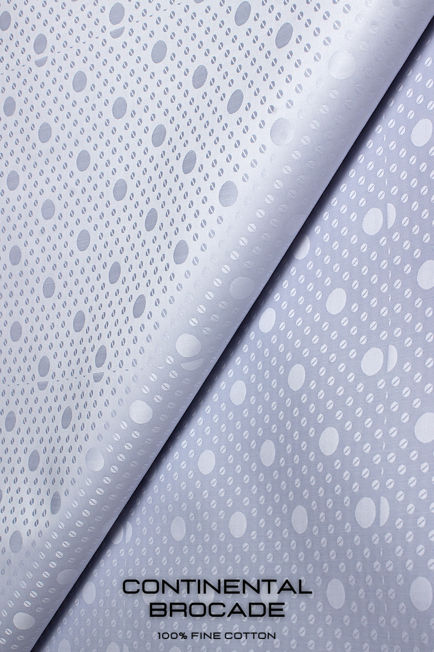 CNB009-ASH - Continental Brocade - Silver Ash (5 yards)