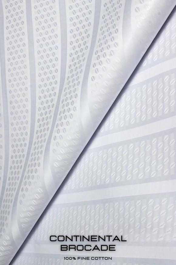 CNB010-WHT - Continental Brocade - White (5 yards)