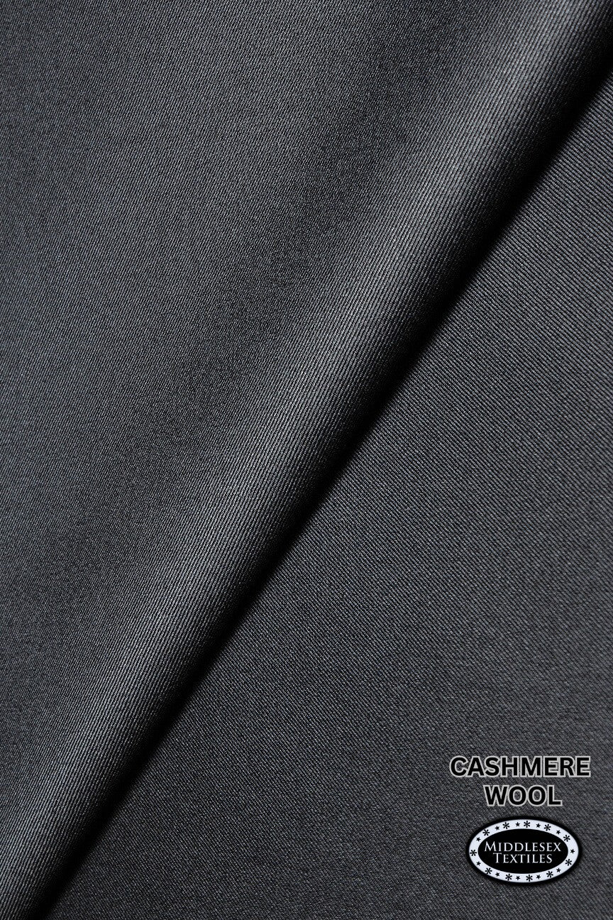 CSH001-CHG - Cashmere Wool - Charcoal Grey (5 Yards)