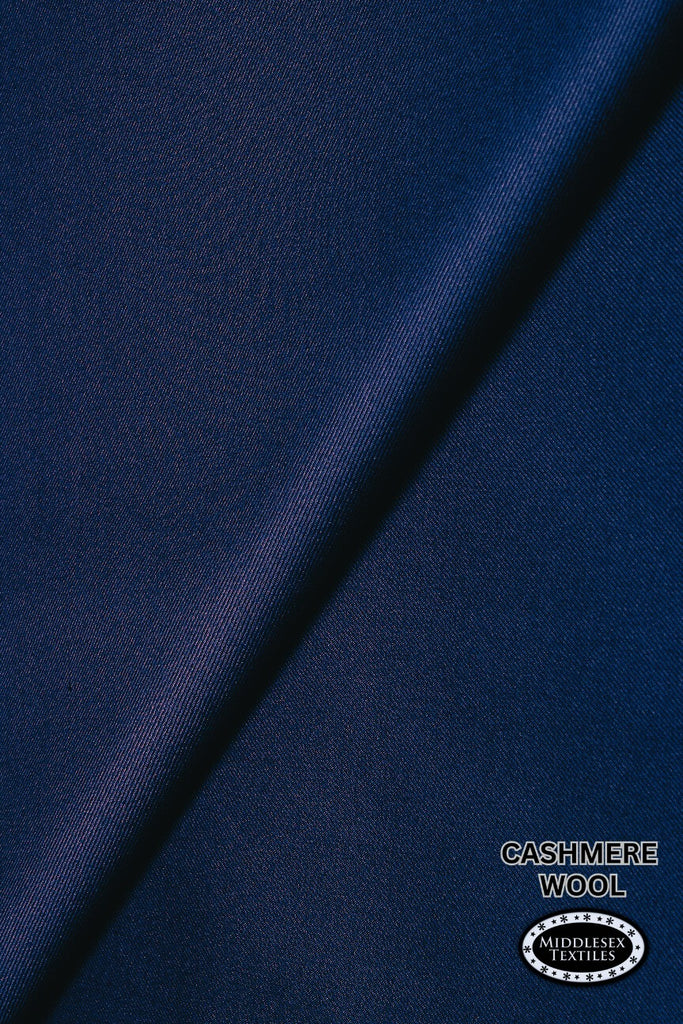 CSH001-NVB - Cashmere Wool - Navy Blue (5 Yards)