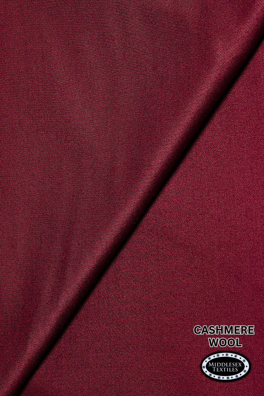 CSH001-WIN - Cashmere Wool - Wine (5 Yards)