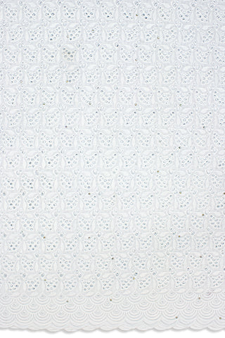 DRL010-WHT - Big Dry Lace - White