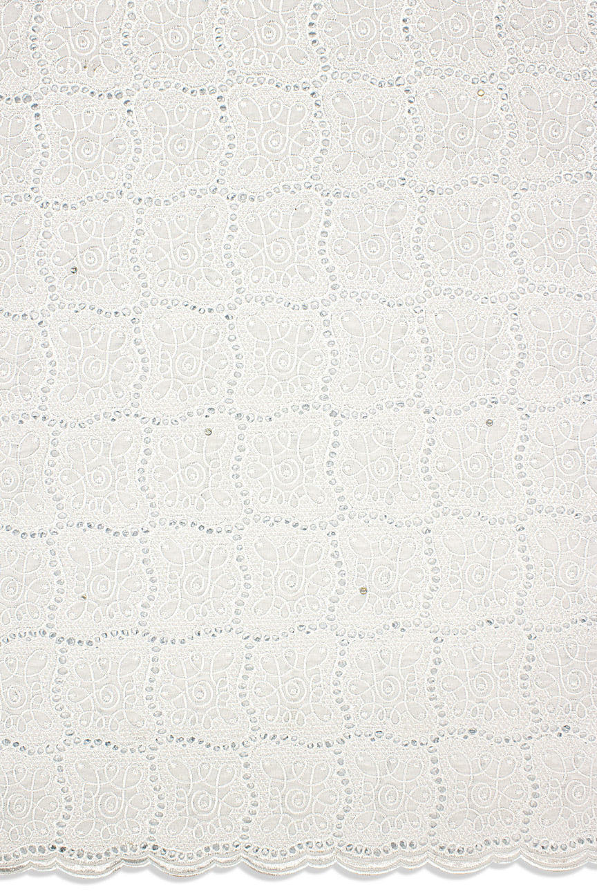 DRL017-WHT - Big Dry Lace - White