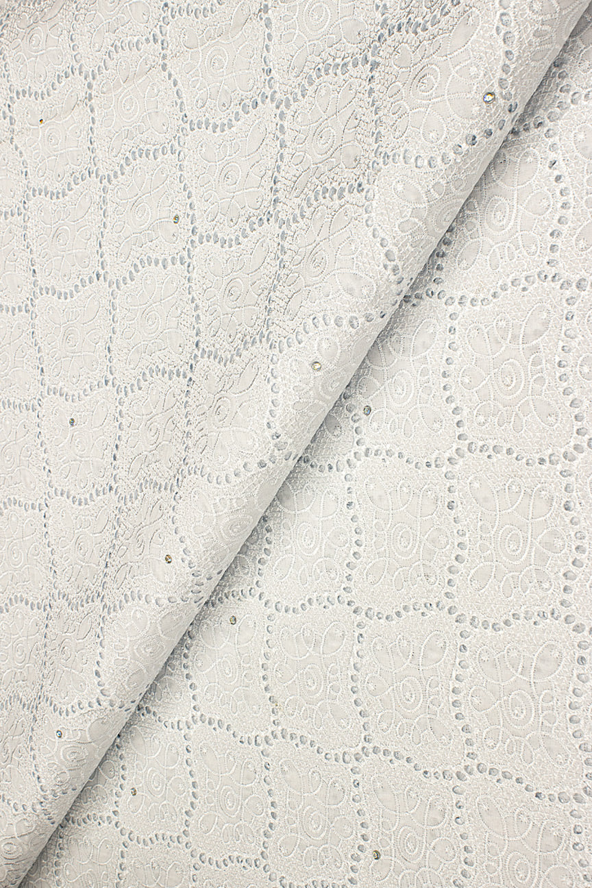 DRL017-WHT - Big Dry Lace - White