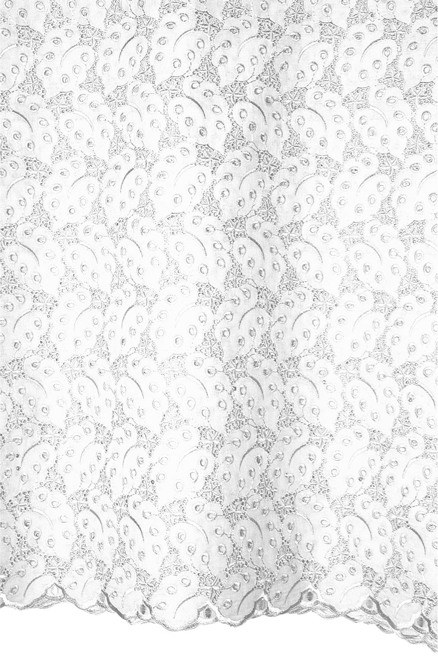 DRL018-WHT - Big Dry Lace - White