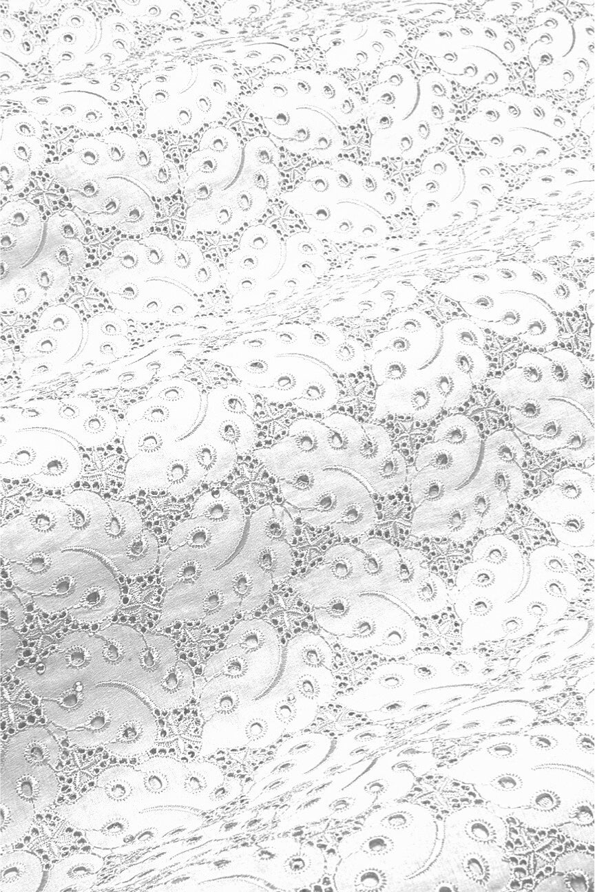 DRL018-WHT - Big Dry Lace - White