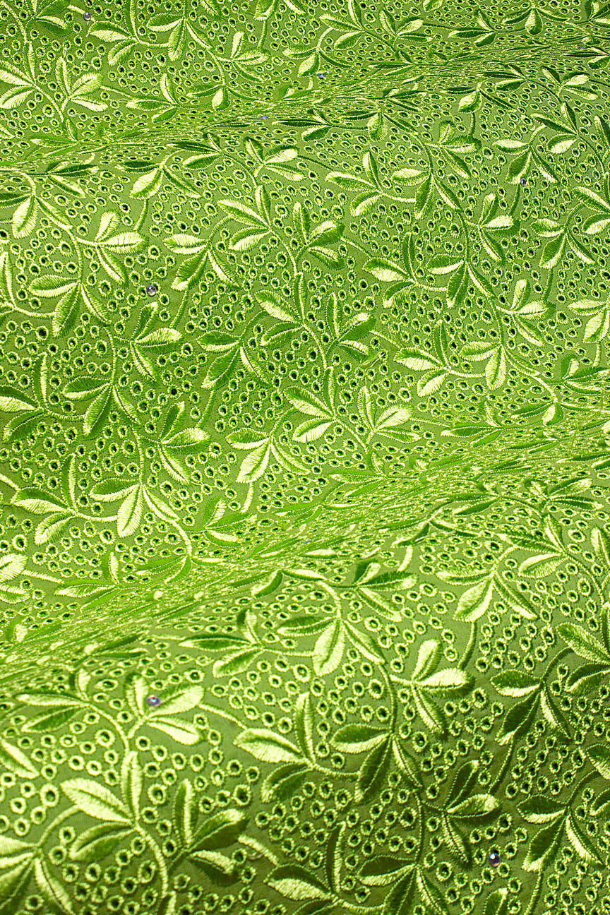 DRL019-LGN - Big Dry Lace - Leaf Green