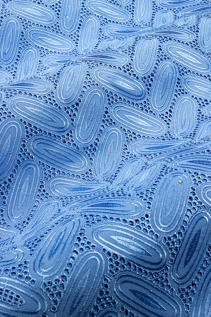 DRL025-SKB - Big Dry Lace - Sky Blue