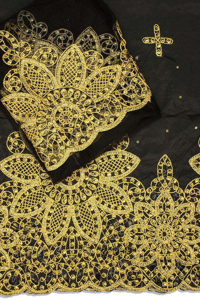 Black net best sale lace fabric