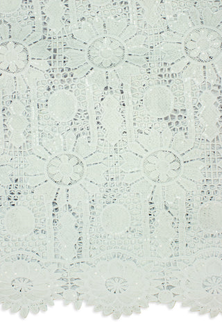 GPR080-WHT - Sequined Guipure Lace - White