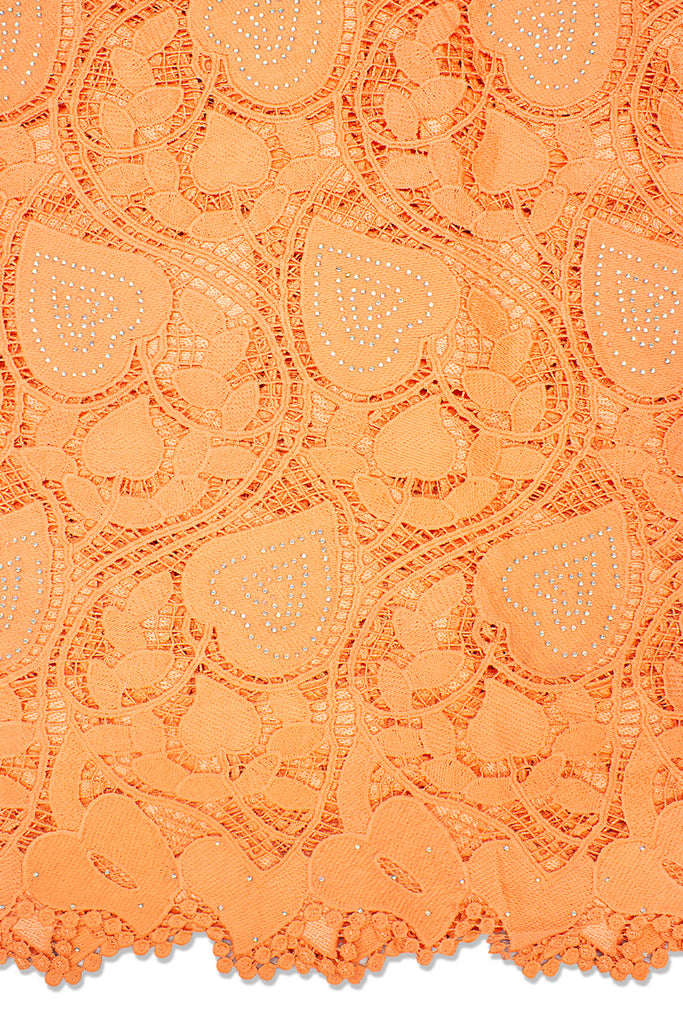 GPR082-PCH - Guipure Lace - Peach