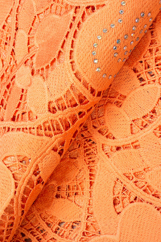 GPR082-PCH - Guipure Lace - Peach