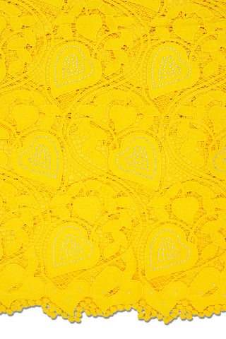 GPR082-YEL - Guipure Lace - Yellow