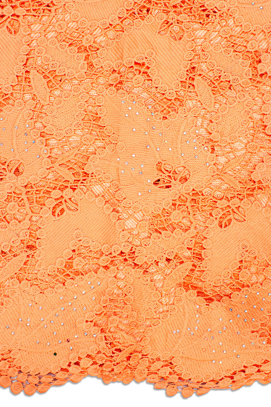 GPR083-PCH - Guipure Lace - Peach