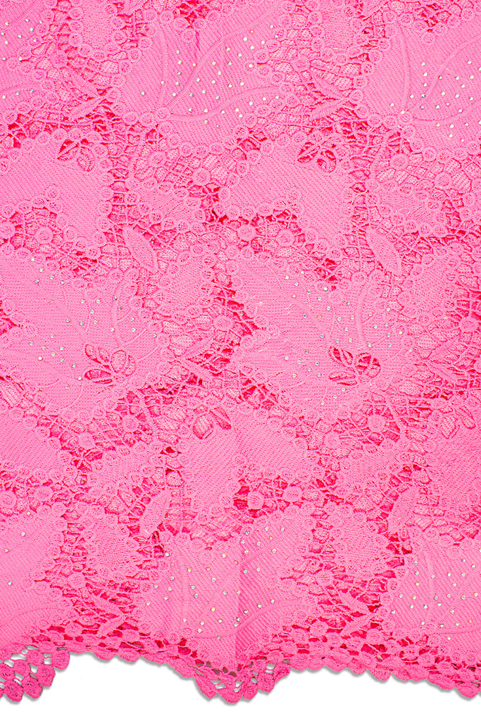 GPR083-PNK - Guipure Lace - Pink