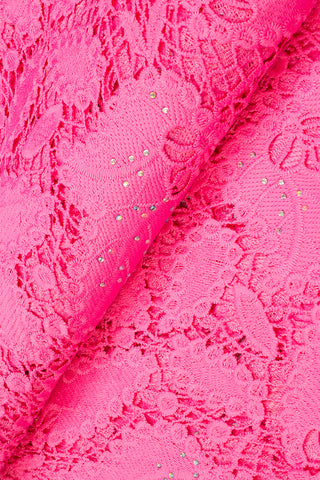 GPR083-PNK - Guipure Lace - Pink