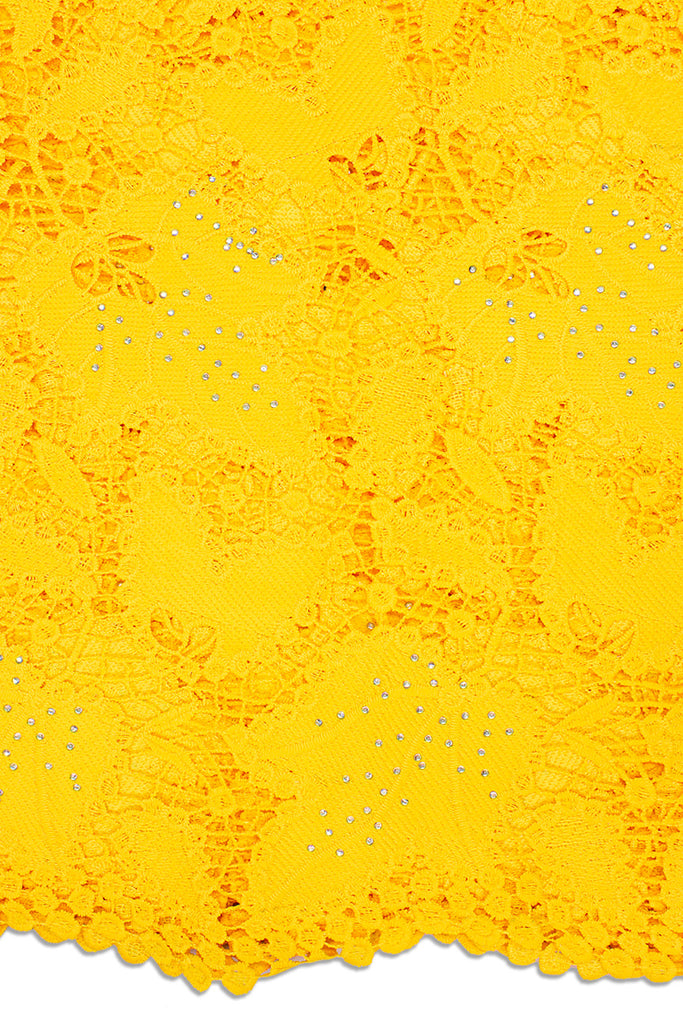 GPR083-YEL - Guipure Lace - Yellow