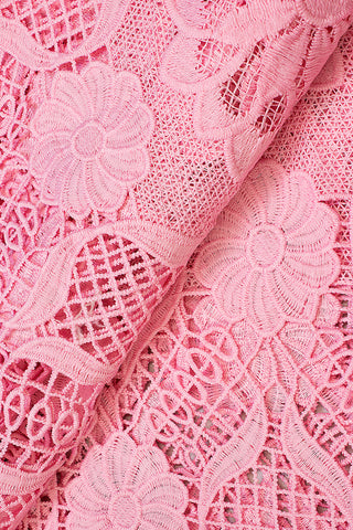 GPR084-BPK - Guipure Lace - Baby Pink