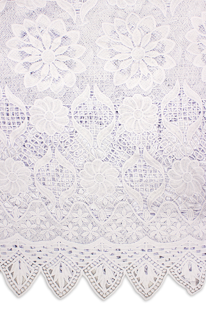 GPR084-WHT - Guipure Lace - White