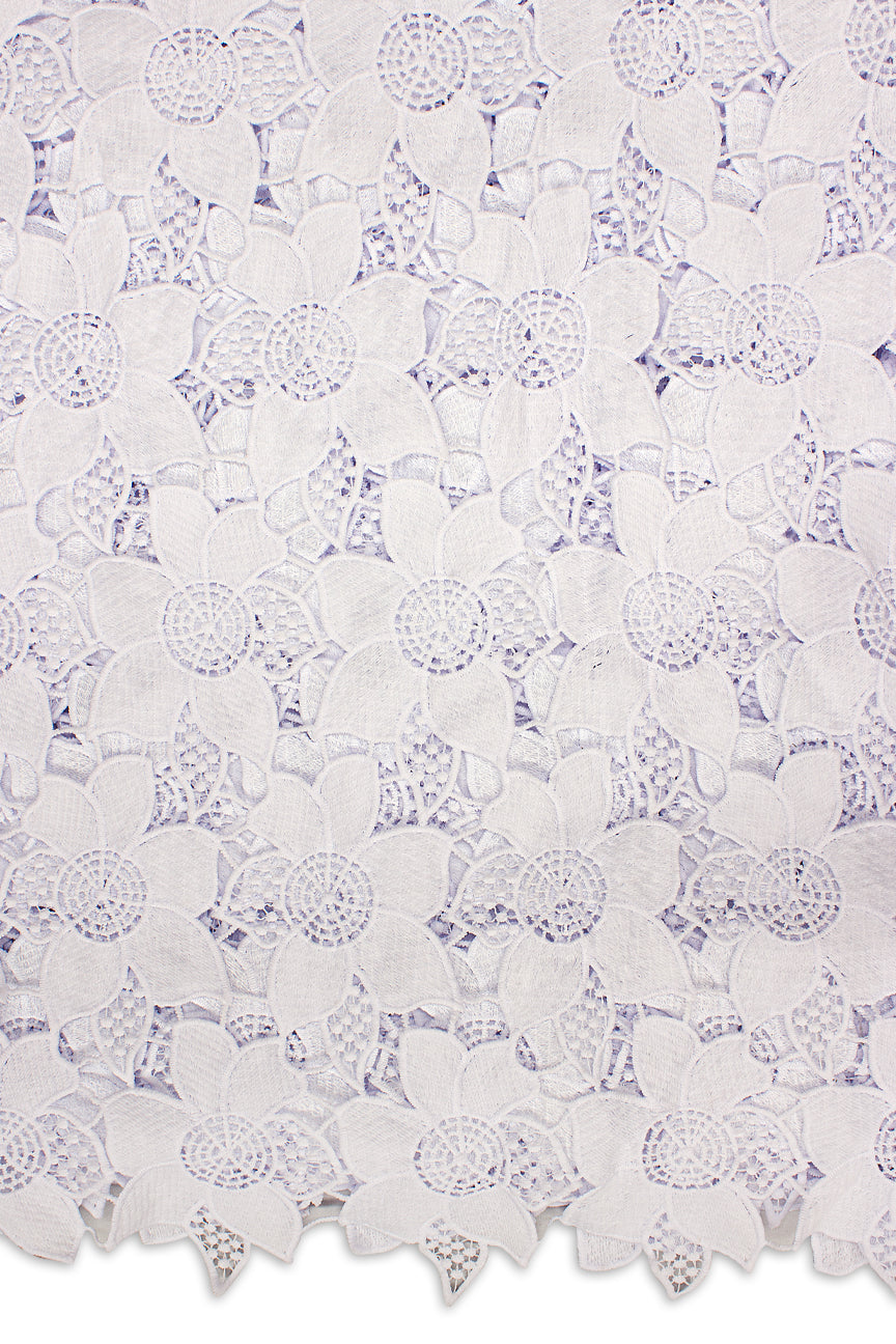 GPR085-WHT - Guipure Lace - White