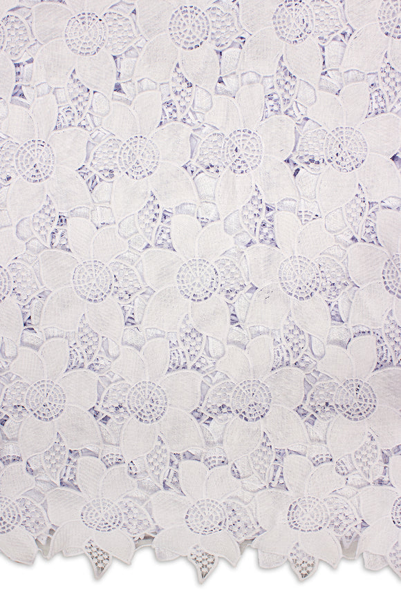 GPR085-WHT - Guipure Lace - White