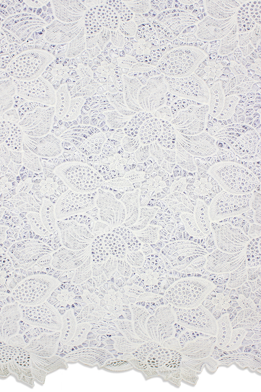 GPR096-WHT - Guipure Lace - White