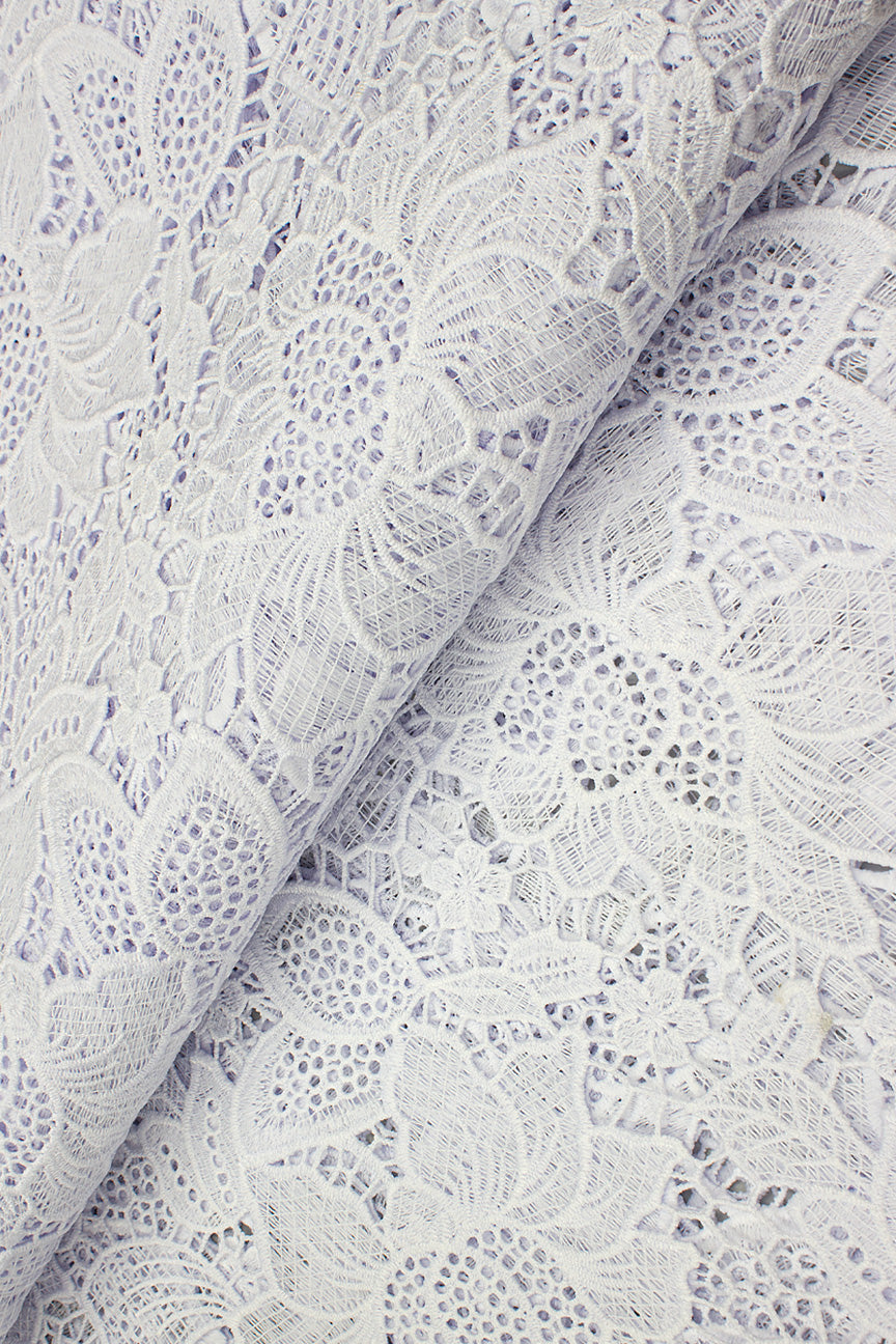 GPR096-WHT - Guipure Lace - White