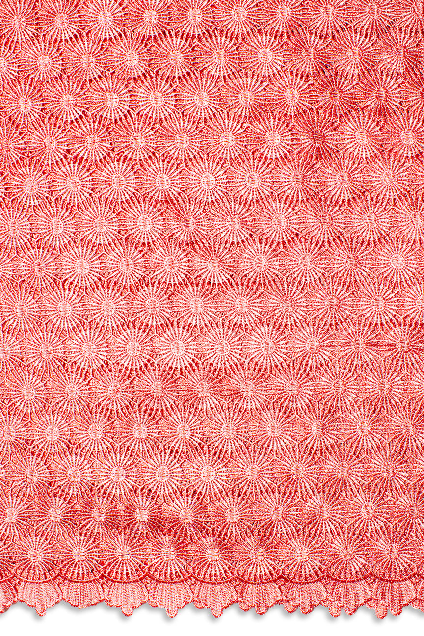 GPR097-COR - Guipure Lace - Coral