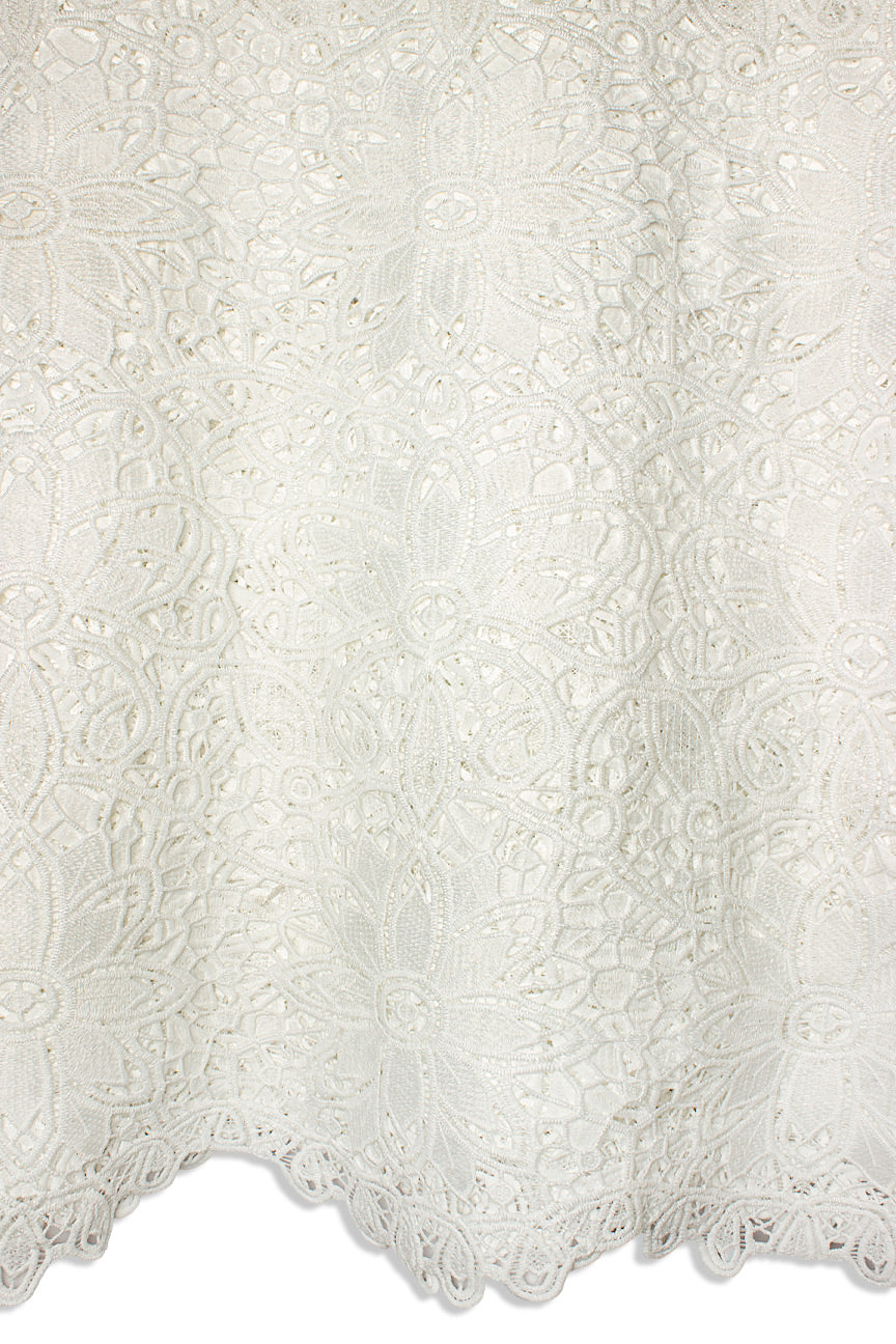 GPR101-WHT - Guipure Lace - White