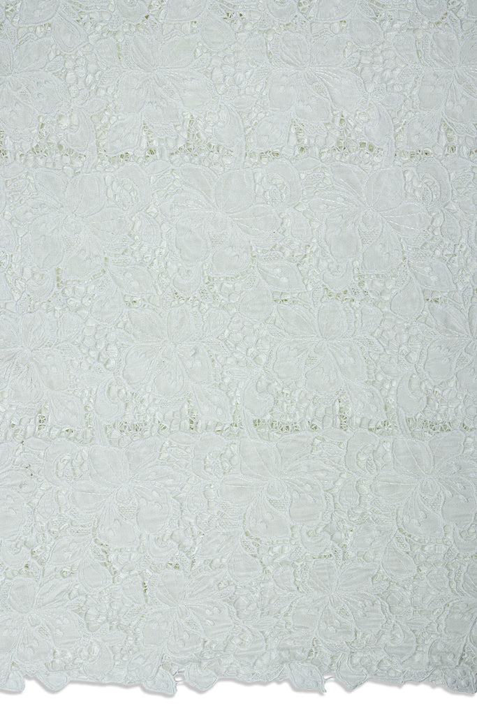 GPR110-WHT - Guipure Organza Lace - White